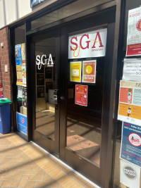 Outside door of SGA offices