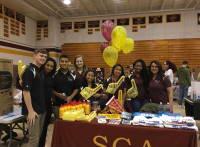 Group shot during student activities fair