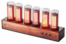 部屋がオシャレになるニキシー管風の時計AZUREST「Gixie Clock」はおすすめ！ スマホ操作で多彩な色が楽しめる