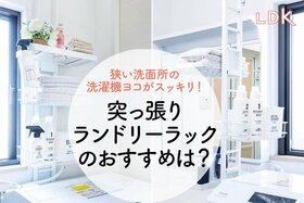 超狭い洗面所にも置けるッ！ “1本脚ラック”で洗濯機ヨコが超スッキリしました【LDK】