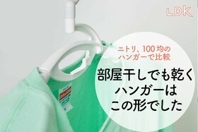 梅雨どきに「あってよかった！」部屋干しでもめちゃ乾くハンガーはこの形【LDK】