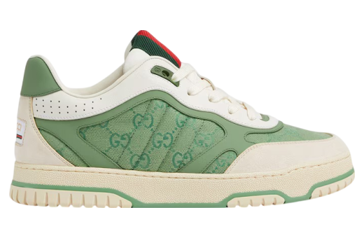 Gucci Re-Web Trainer Green Canvas