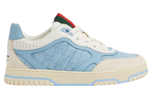 Gucci Re-Web Trainer Light Blue Canvas