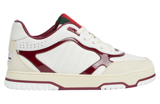 Gucci Re-Web White Leather / Burgundy