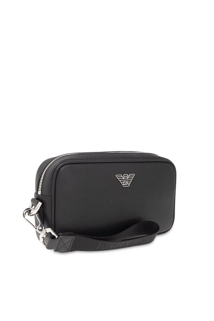 商品Emporio Armani|Emporio Armani ASV Saffiano Logo Plaque Washbag,价格¥1282,第4张图片详细描述