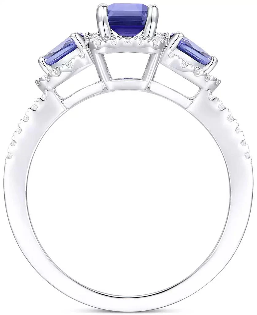 商品Macy's|Tanzanite (1-1/3 ct. t.w.) & Diamond Ring (1/3 ct. t.w.) in 14k White Gold,价格¥7046,第3张图片详细描述