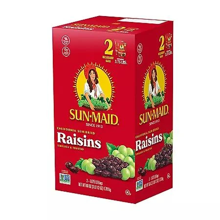 商品Sun-Maid|Sun-Maid California Sun-Dried Raisins, 30 oz., 2 pk.,价格¥81,第3张图片详细描述