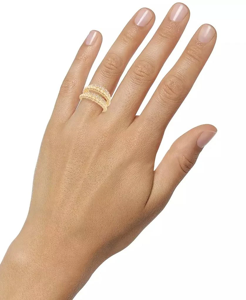 商品INC International|Crystal & Bead Four-Row Stack Ring, Created for Macy's,价格¥121,第2张图片详细描述