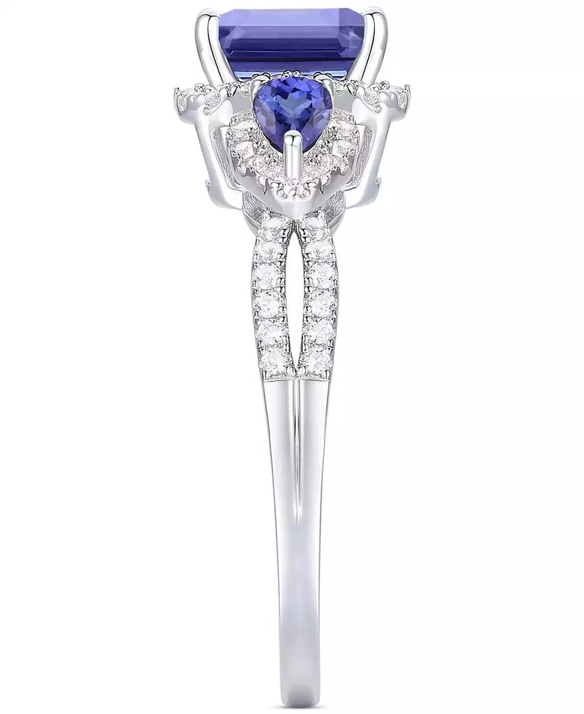 商品Macy's|Tanzanite (1-1/3 ct. t.w.) & Diamond Ring (1/3 ct. t.w.) in 14k White Gold,价格¥7046,第4张图片详细描述