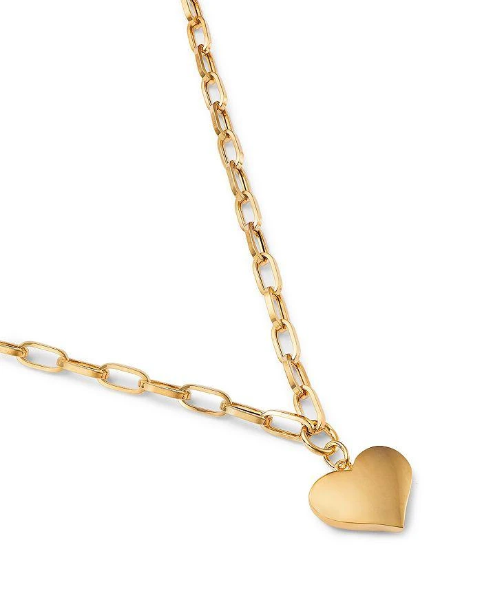 商品Bloomingdale's Fine Collection|Bloomingdale's Polished Electroform Heart Pendant Necklace in 14K Yellow Gold, 17",价格¥22091,第3张图片详细描述