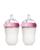 颜色: Pink, Comotomo | 8 oz. Baby Bottles, 2 Pack