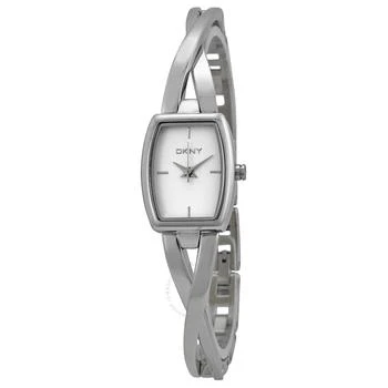 DKNY | Crosswalk White Dial Stainless Steel Ladies Watch NY2234,商家Jomashop,价格¥313