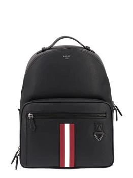 Bally | Bally Mavrick Striped Zip-Up Backpack,商家Cettire,价格¥3968