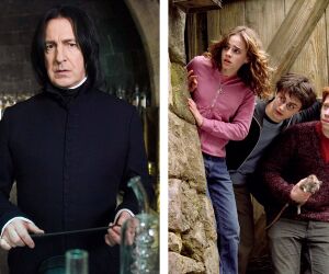 Severus Snape, Hermione, Harry, Ron