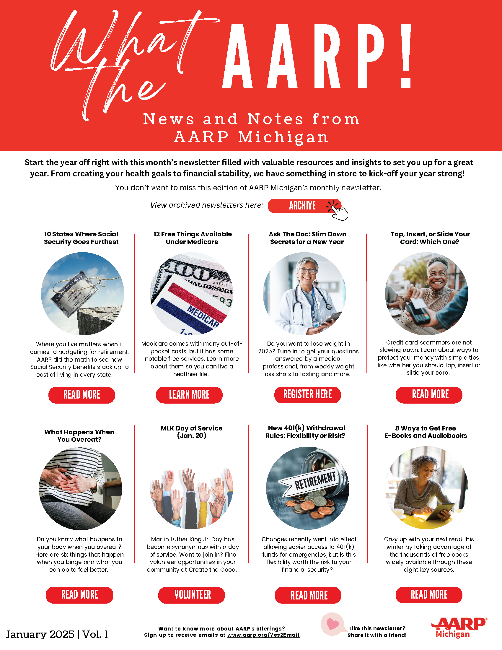 What the AARP! Newsletter - January 2025