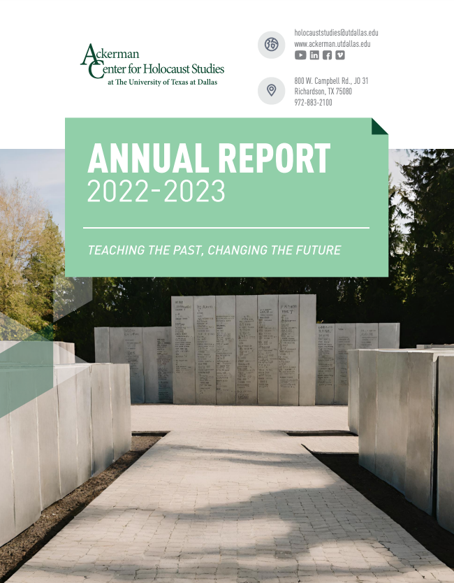 Annual Report front page