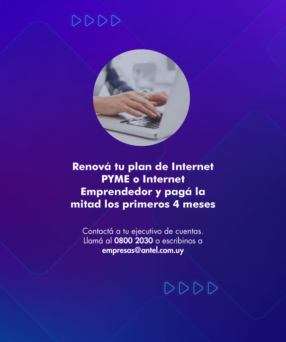 Banner ilustrativo sobre Renová tu plan de internet empresarial