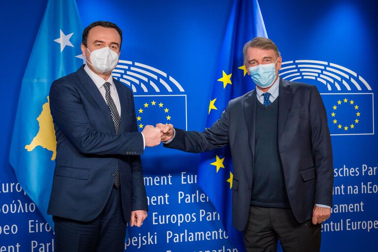 David SASSOLI, EP President meets with Albin KURTI, Prime Minister of Kosovo