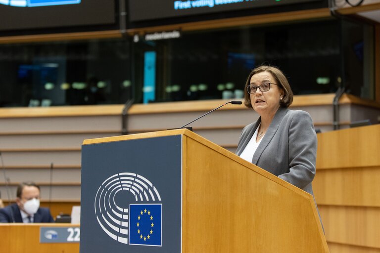 Foto 40: EP Plenary session - Joint debate - 2019-2020 Progress reports on Albania, Kosovo, North Macedonia and Serbia