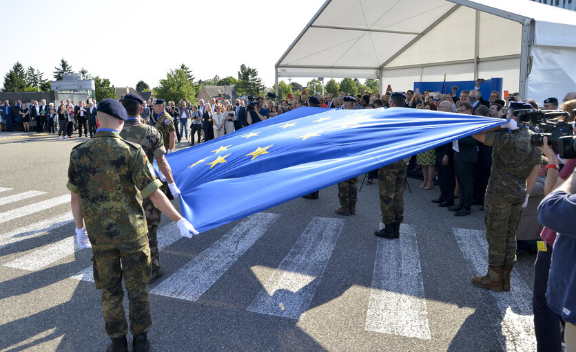 Raising of the flags on the occasion of the beginning of the 9th Parliamentary term