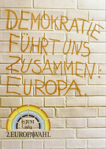 Nuotrauka 16: Propaganda posters for the European election of June 17, 1984