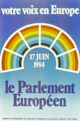 Nuotrauka 19: Propaganda posters for the European election of June 17, 1984