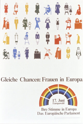 Nuotrauka 7: Propaganda posters for the European election of June 17, 1984