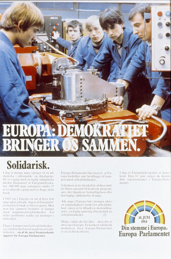 Nuotrauka 12: Propaganda posters for the European election of June 17, 1984