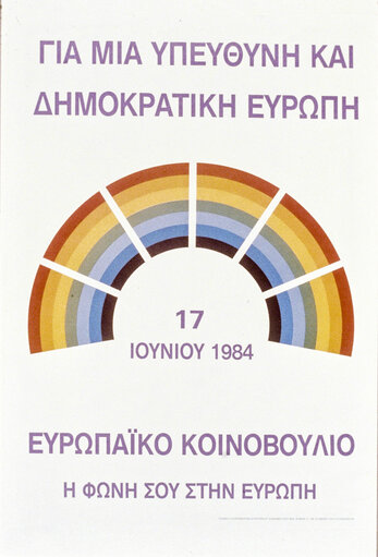 Nuotrauka 17: Propaganda posters for the European election of June 17, 1984