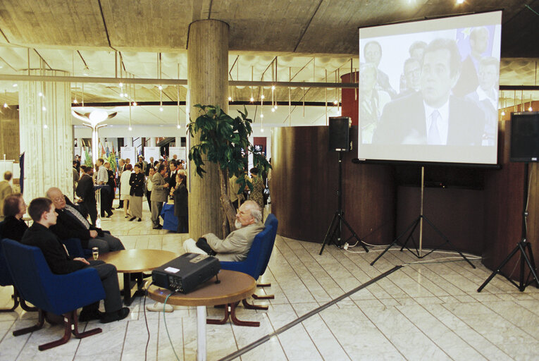 Election night in Strasbourg - European election of June 1999