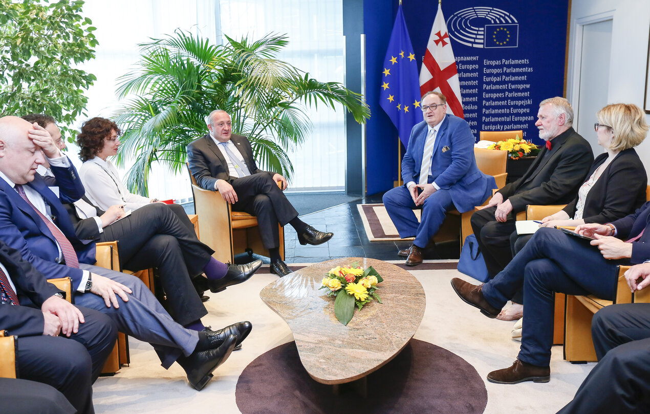 EPP Group meets with the President of Georgia Giorgi MARGVELACHVILI