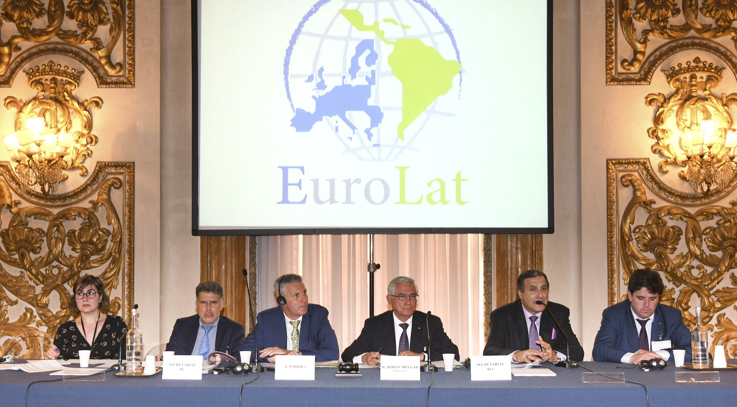 Euro-Latin American Parliamentary Assembly. Meetings of the Standing parliamentary Committees on the occasion of the 60th Anniversary of the Treaty of Rome – Palazzo Medici Riccardi – Sala Luca Giordano, on Tuesday May 23, 2017