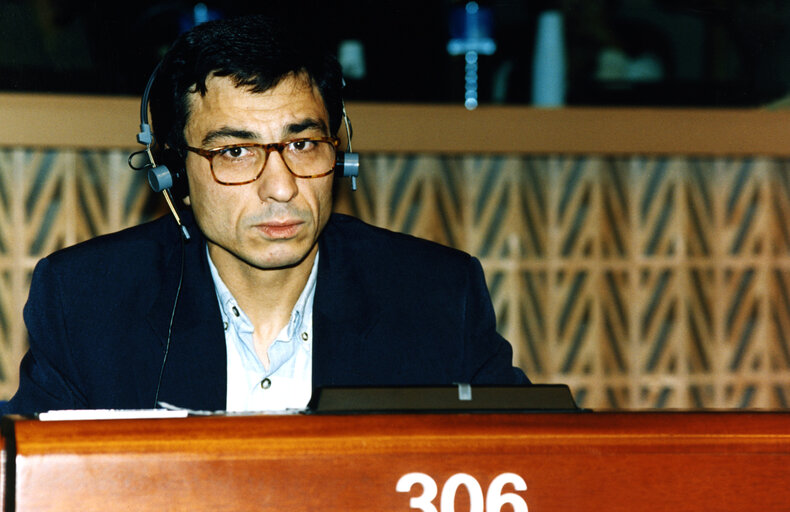 Abdelkader MOHAMED ALI in plenary session in Strasbourg.