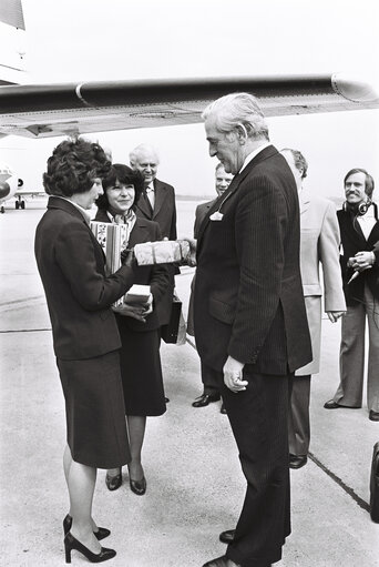 Nuotrauka 2: United Kingdom MEPs arriving at the airport in Strasbourg