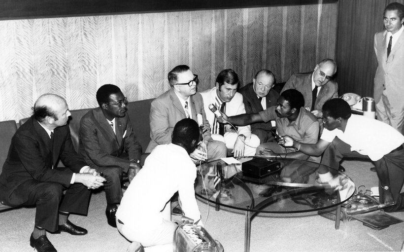 Nuotrauka 3: Press conference with M.Behrendt 1973 - Côte d'Ivoire