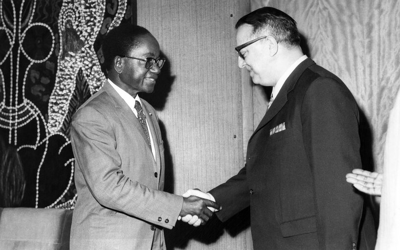 Nuotrauka 4: Press conference with M.Behrendt 1973 - Côte d'Ivoire