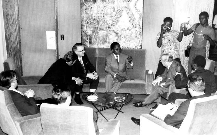 Nuotrauka 7: Press conference with M.Behrendt 1973 - Côte d'Ivoire