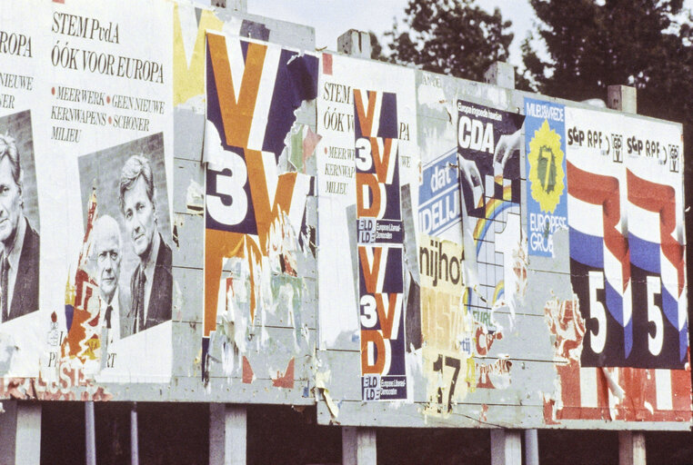 Nuotrauka 25: Propaganda posters for the European election of June 17, 1984