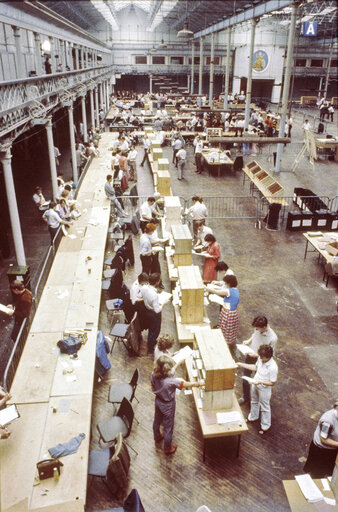 Nuotrauka 20: Polling station in Dublin, for the European elections of June 17, 1984