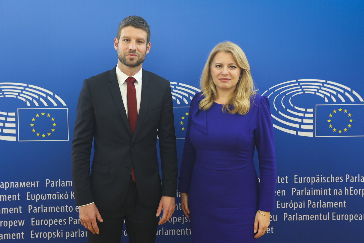 Michal SIMECKA meets with  Zuzana CAPUTOVA, President of the Slovak Republic