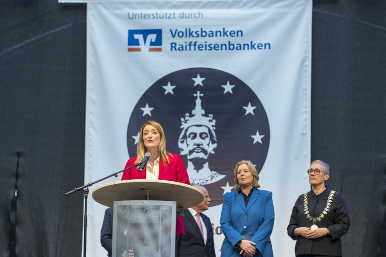 International Charlemagne Prize of Aachen 2023 Award Ceremony - Adress by Roberta METSOLA, EP President