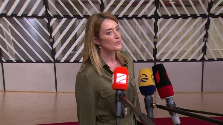 EU-Western Balkans Summit: Doorstep by Roberta METSOLA, EP President