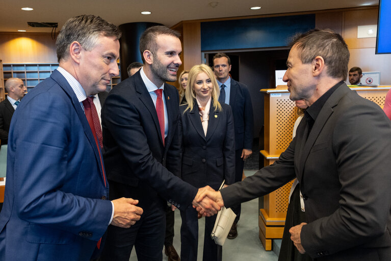 Photo 41 : AFET - Exchange of views with Milojko Spajić, Prime Minister of Montenegro