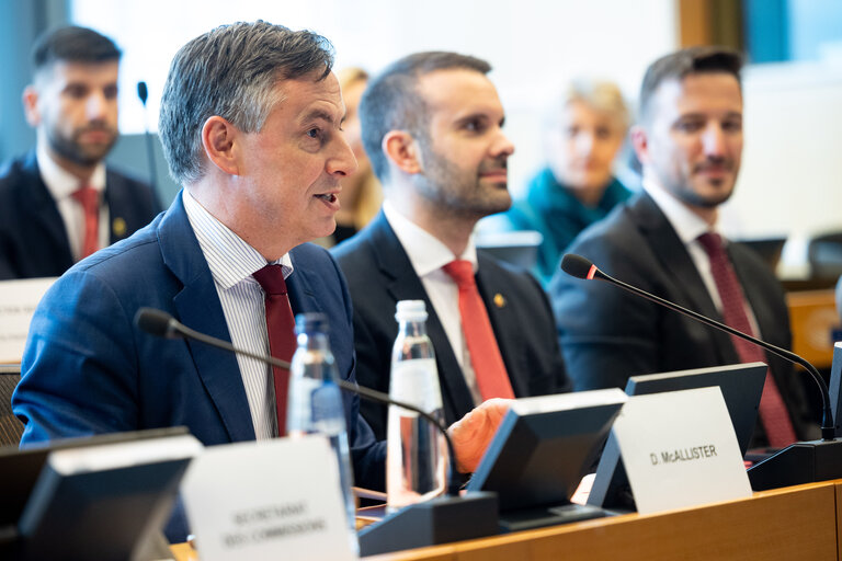 Photo 36 : AFET - Exchange of views with Milojko Spajić, Prime Minister of Montenegro