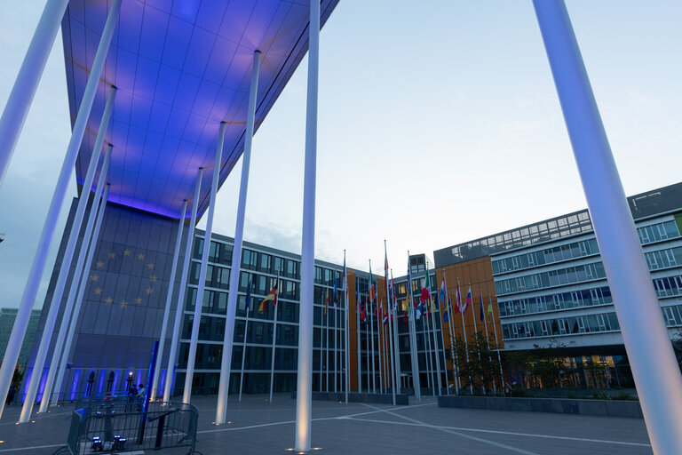 20th Anniversary of the 2004 EU Enlargement - Parliament’s seats illumination