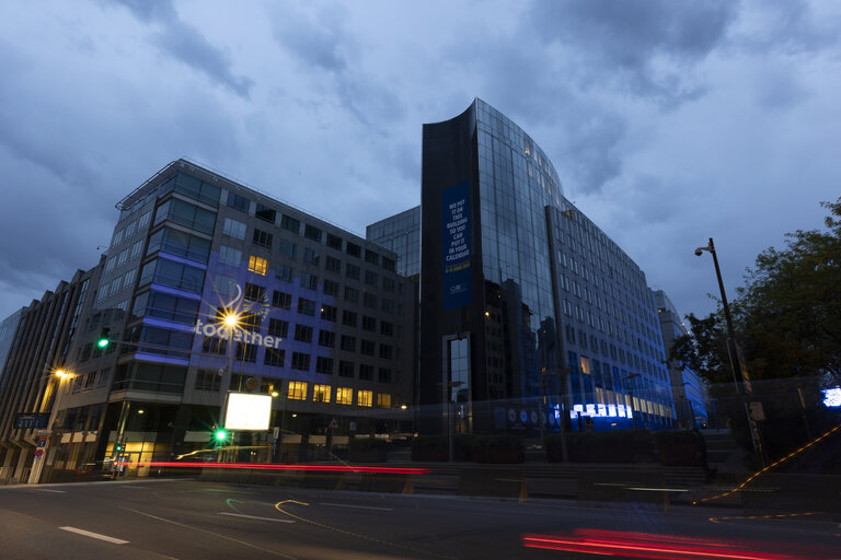 20th Anniversary of the 2004 EU Enlargement - Parliament’s seats illumination