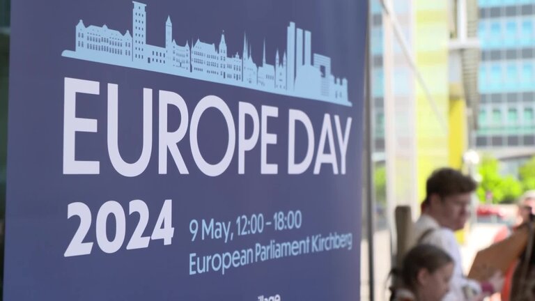 Open day at the Europa Experience and Europe Day celebration with the participation of HENRI, Grand Duke of Luxembourg, Marc ANGEL, EP Vice-President, Isabel WISELER-LIMA, EP Quaestor and Nicolas SCHMIT, EU Commissioner for Jobs and Social Rights