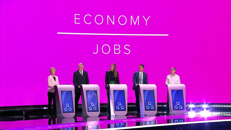 Eurovision Debate 2024 (Clean feed) - Topic 1: Economy and jobs