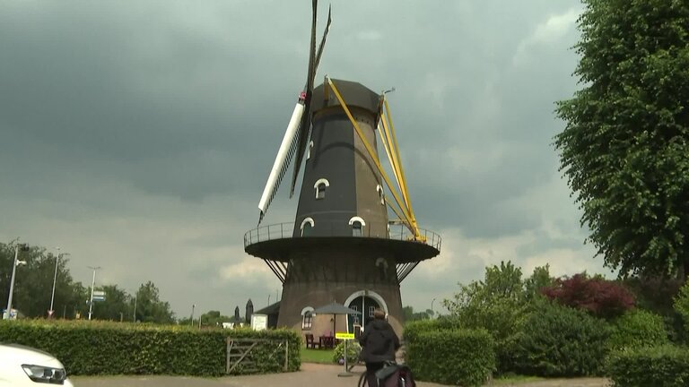 European elections 2024 - Ambiance shots of polling stations in a mill in Oisterwijk (Netherlands)