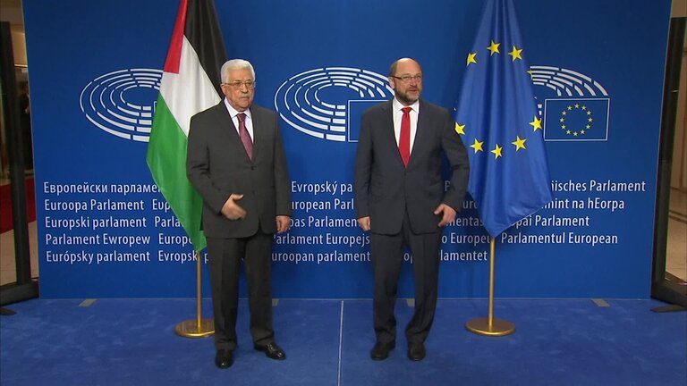 Martin SCHULZ, EP President meets with of Mahmoud ABBAS, President of the Palestinian Authority